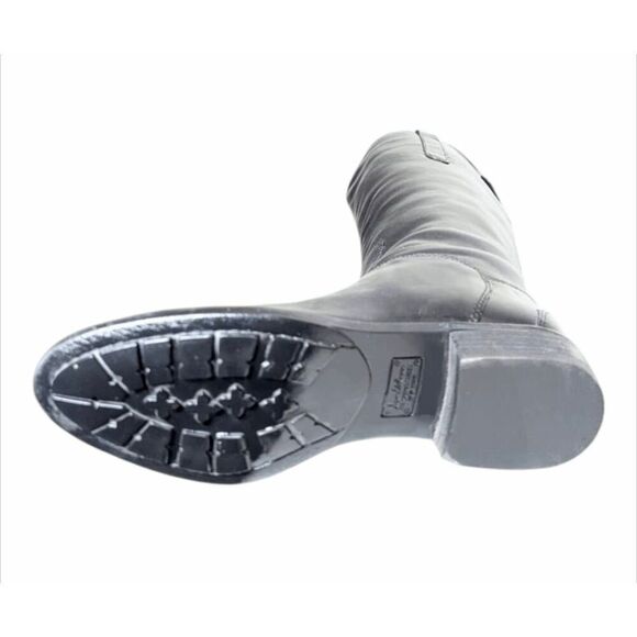 SAM EDELMAN Penny Black Leather Riding Boot Size 7M - Picture 9 of 10